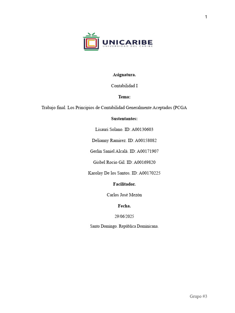 Trabajo Final Contabilidad 1. Subir | PDF | Contabilidad | Estado ...