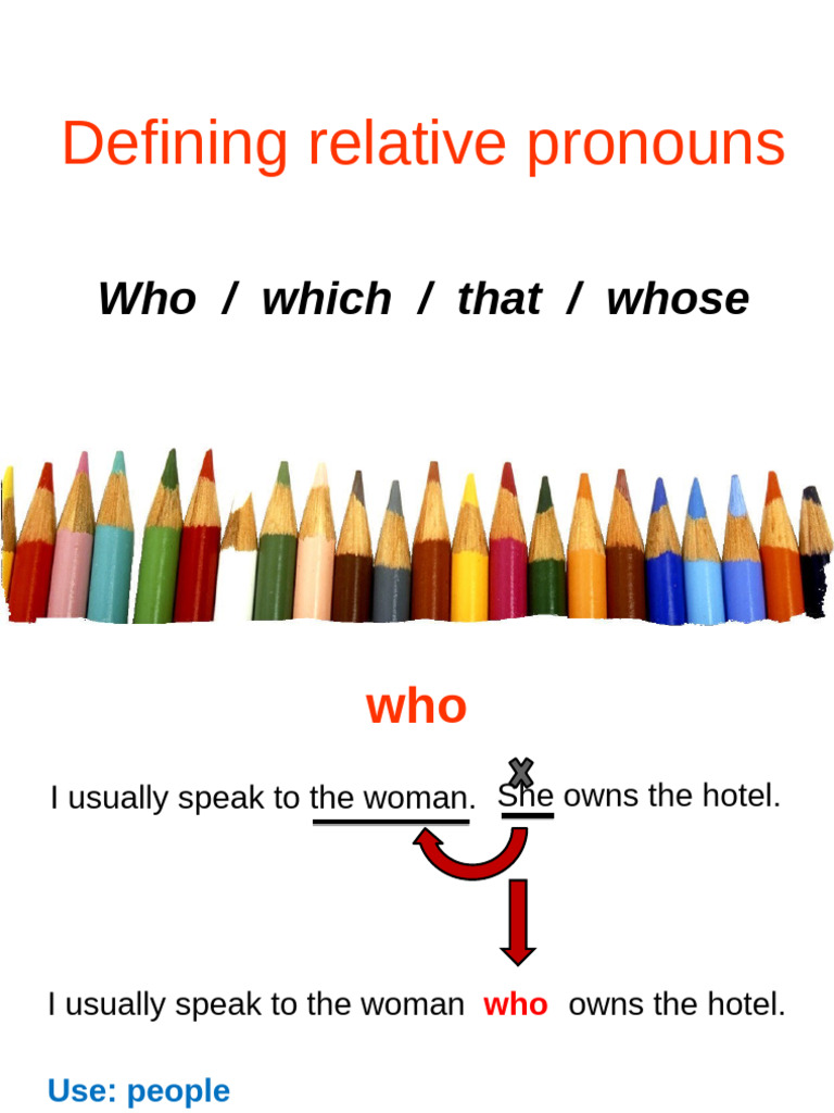 Understanding Relative Pronouns Usage | PDF | English Language ...