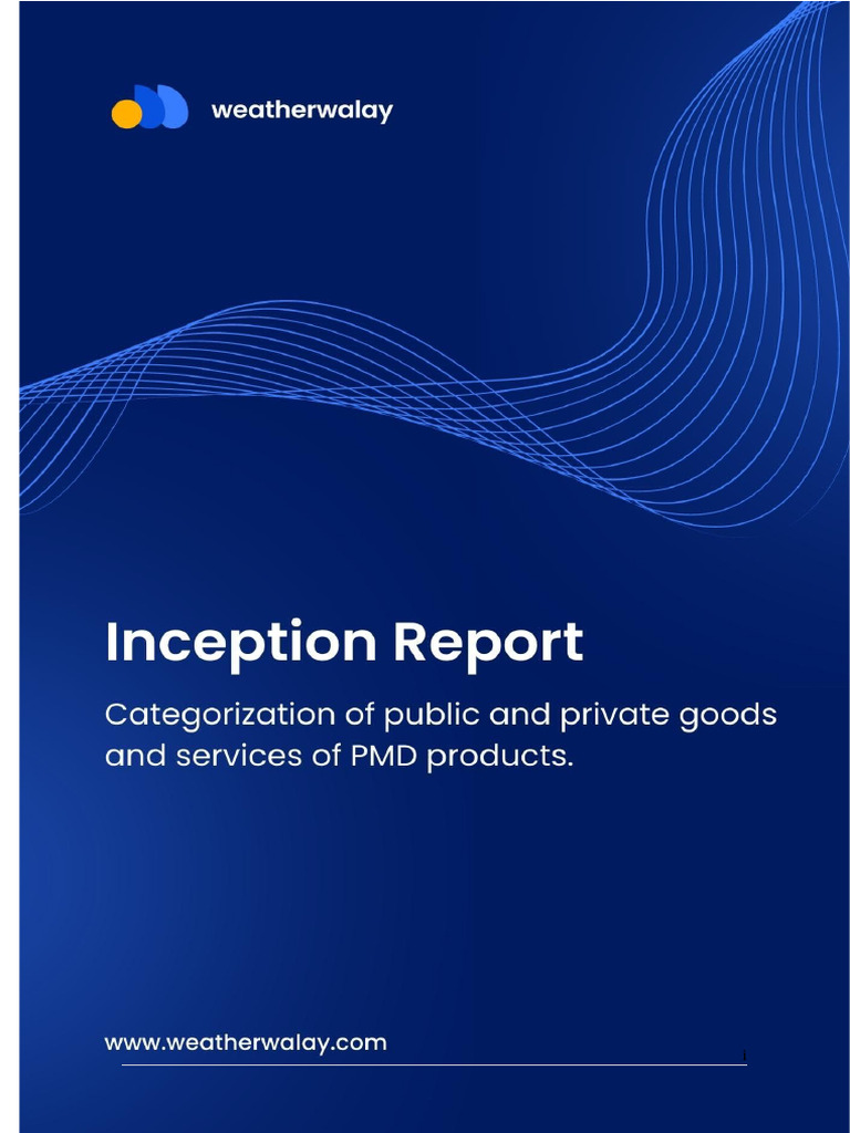 Inception Report For PMD - Dev - 01. | PDF | National Weather Service ...