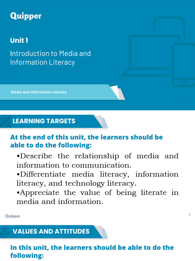 Understanding Media and Information Literacy | PDF | Information ...