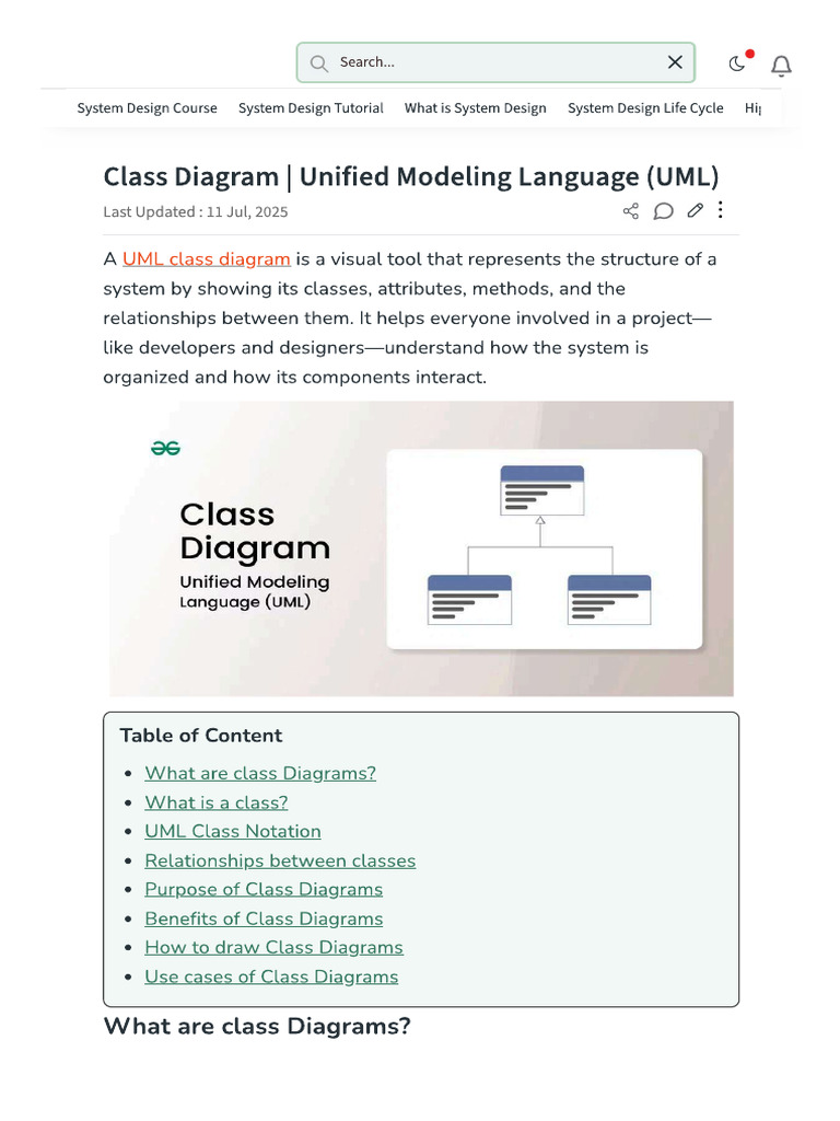 Class Diagram Uml | PDF