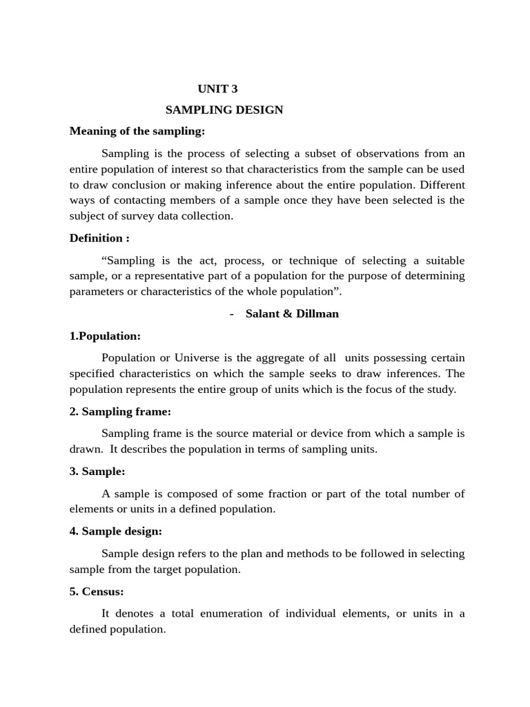 Understanding Sampling Design Basics | PDF | Sampling (Statistics ...