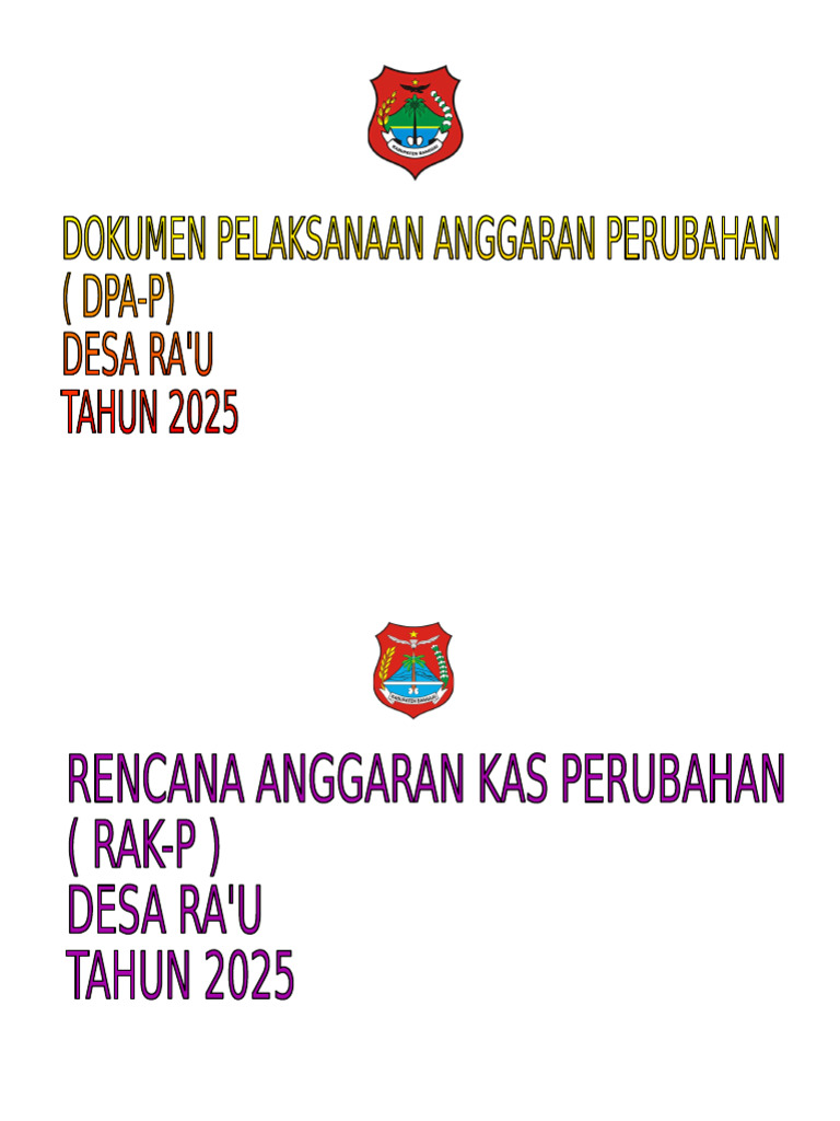 Cover - Rka Perubahan | PDF