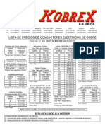 Lista de Precios Kobrex