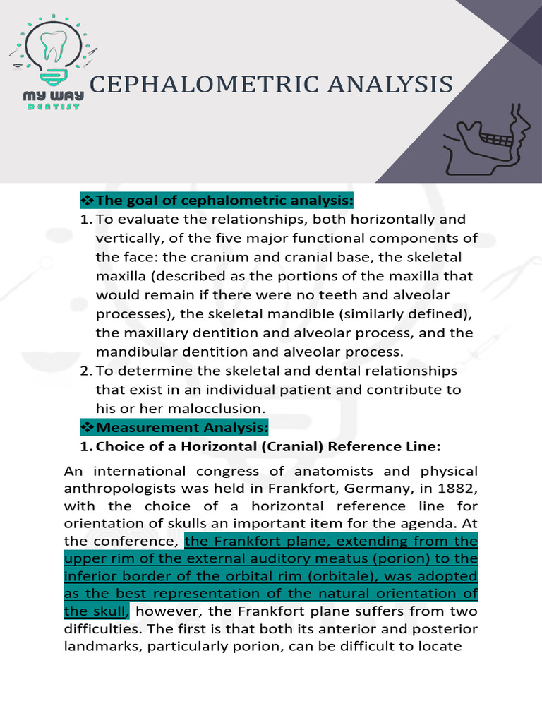 Bolton Point in Cephalometric Analysis | PDF