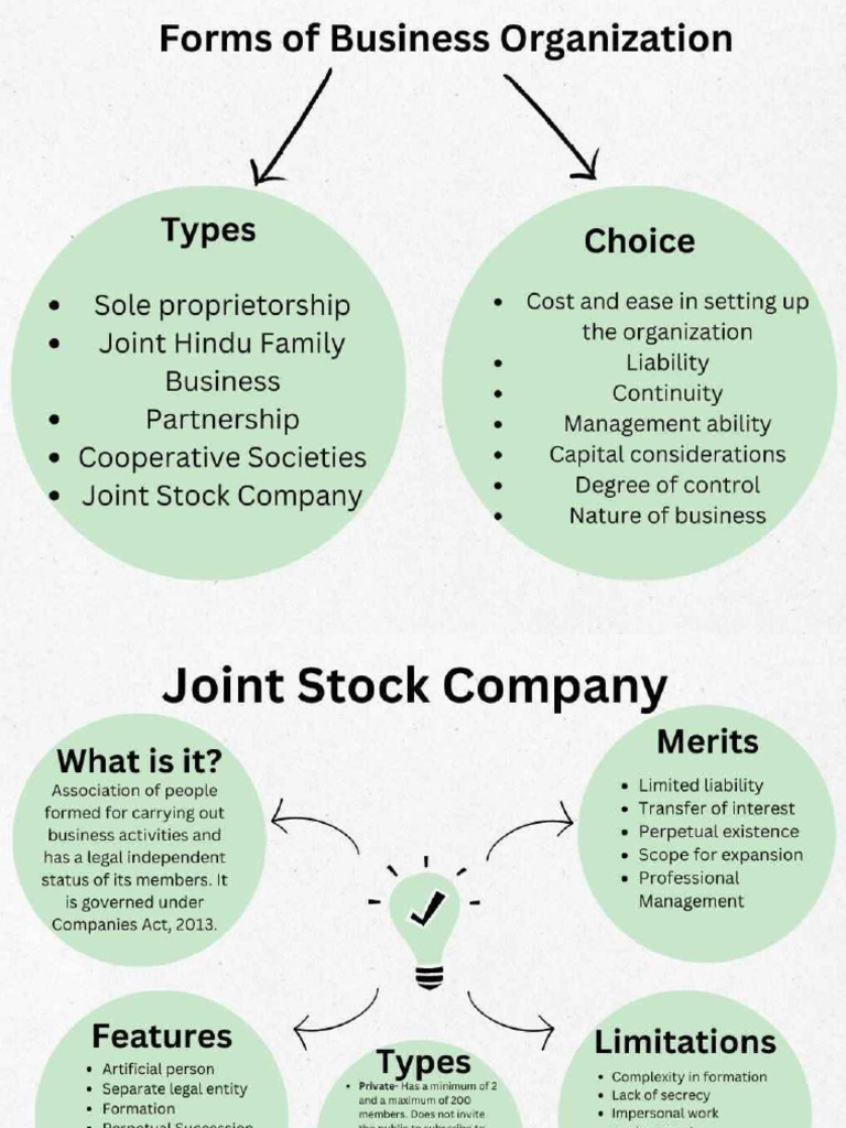Forms of Business Organisation | PDF