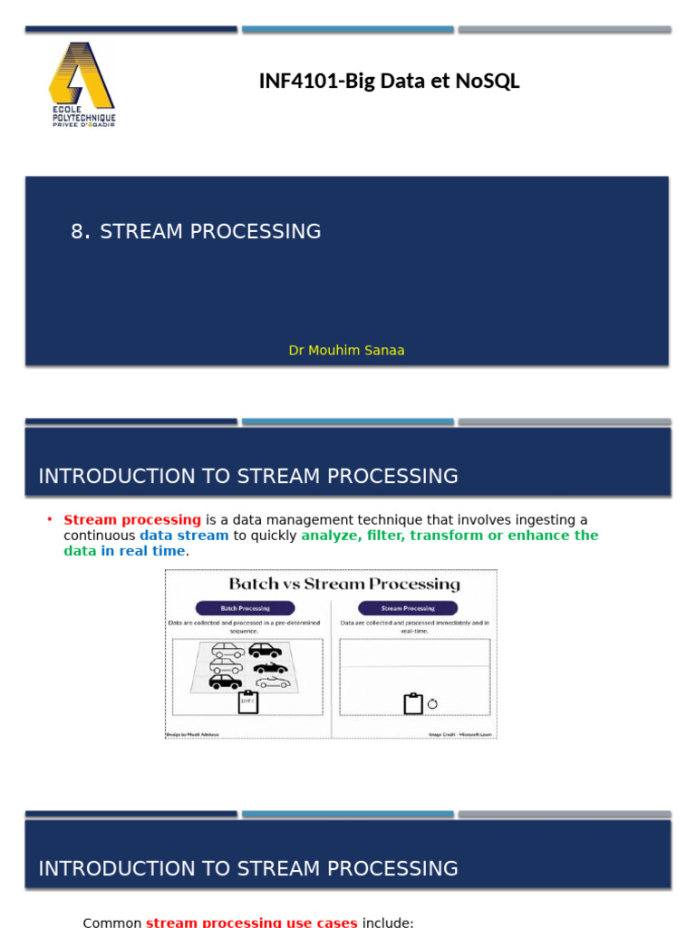 Stream Processing | PDF | Databases | Cloud Computing
