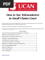 How to Sue Telemarketers