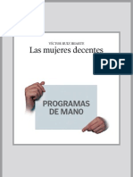 Programas de Mano: Las Mujeres Decentes