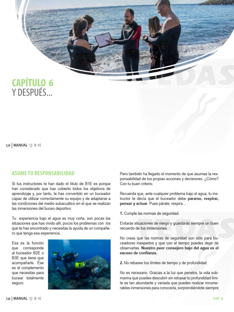 B1e Capitulo 6 | PDF | Buceo bajo el agua