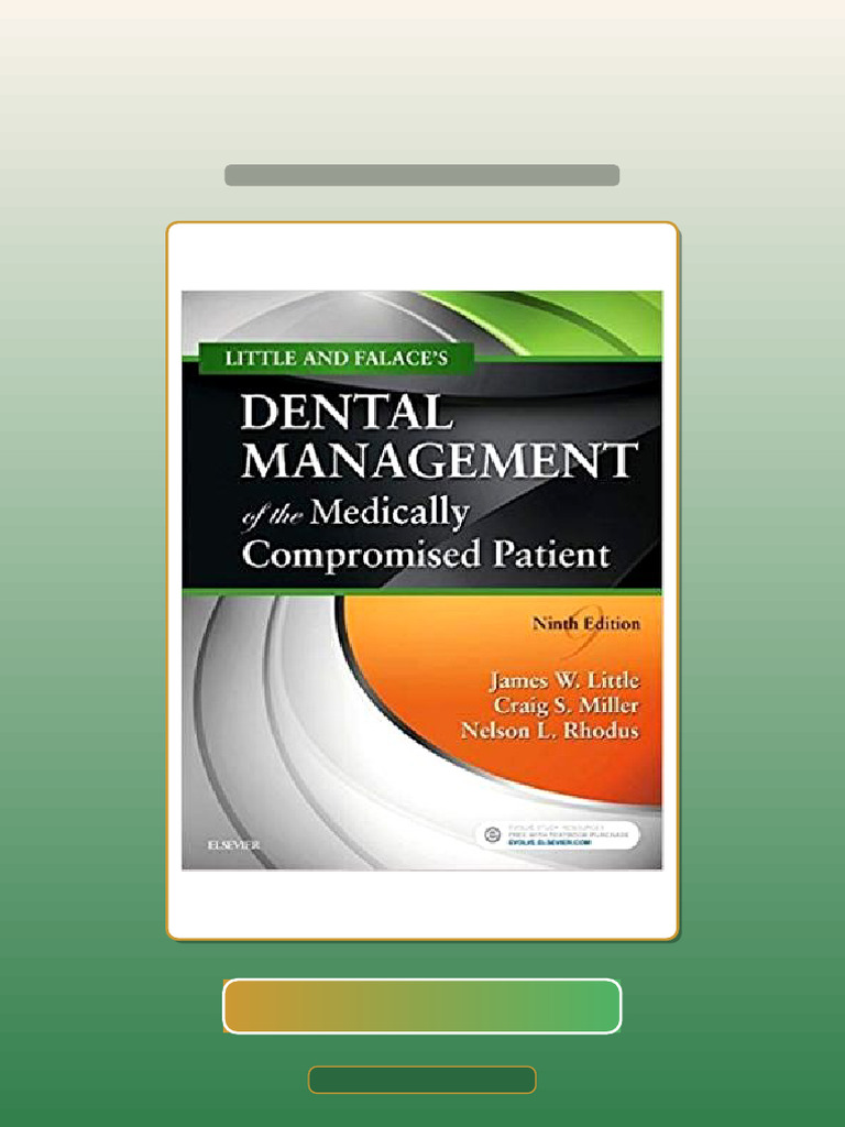 Little and Falaces Dental Management of The Medically Compromised ...