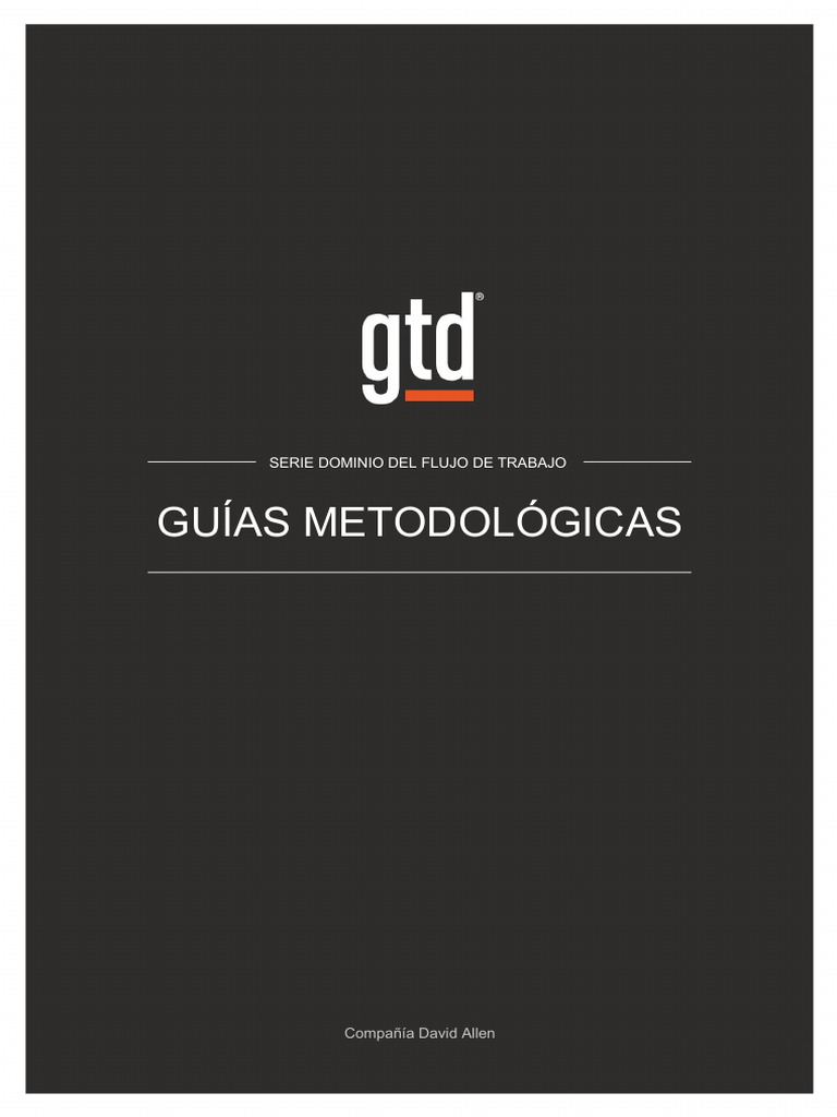 GTD Methodology Guides A4 2-2 | PDF | Planificación | Planificación ...