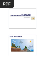 Aula 02 - Ciclo Hidrológico e Caracterização de Bacias Hidrográficas