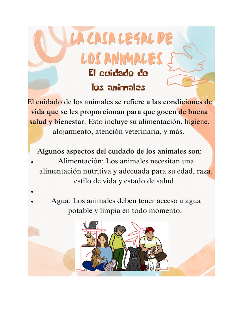 Bienestar y Protección Animal Sostenible | PDF | Bienestar de los ...