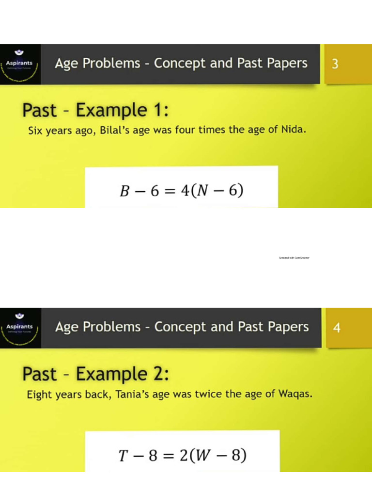 Age Questions | PDF