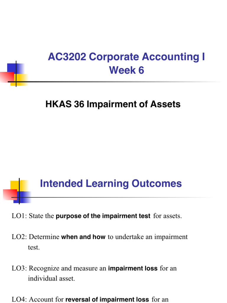 Lecture+6+ +Assset+Impairment | PDF