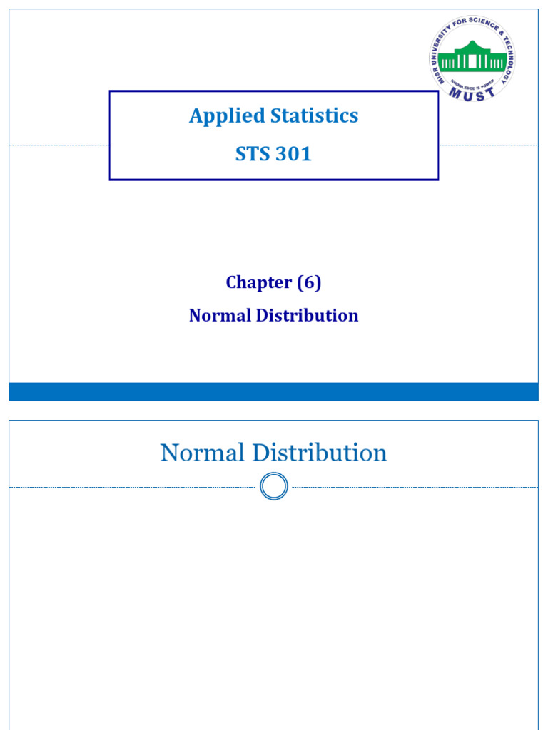 Normal Distribution: Mean and Standard Deviation | PDF | Normal ...