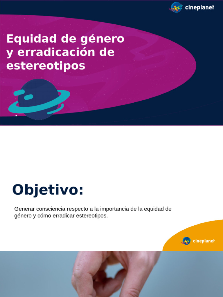 Capacitación-Equidad de Género y Erradicación de Estereotipos | PDF ...