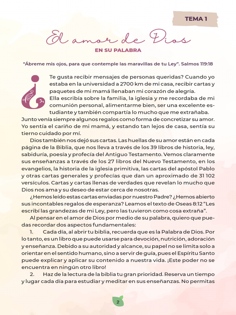 Amor de Dios a través de la Biblia | PDF | Amor | Dios