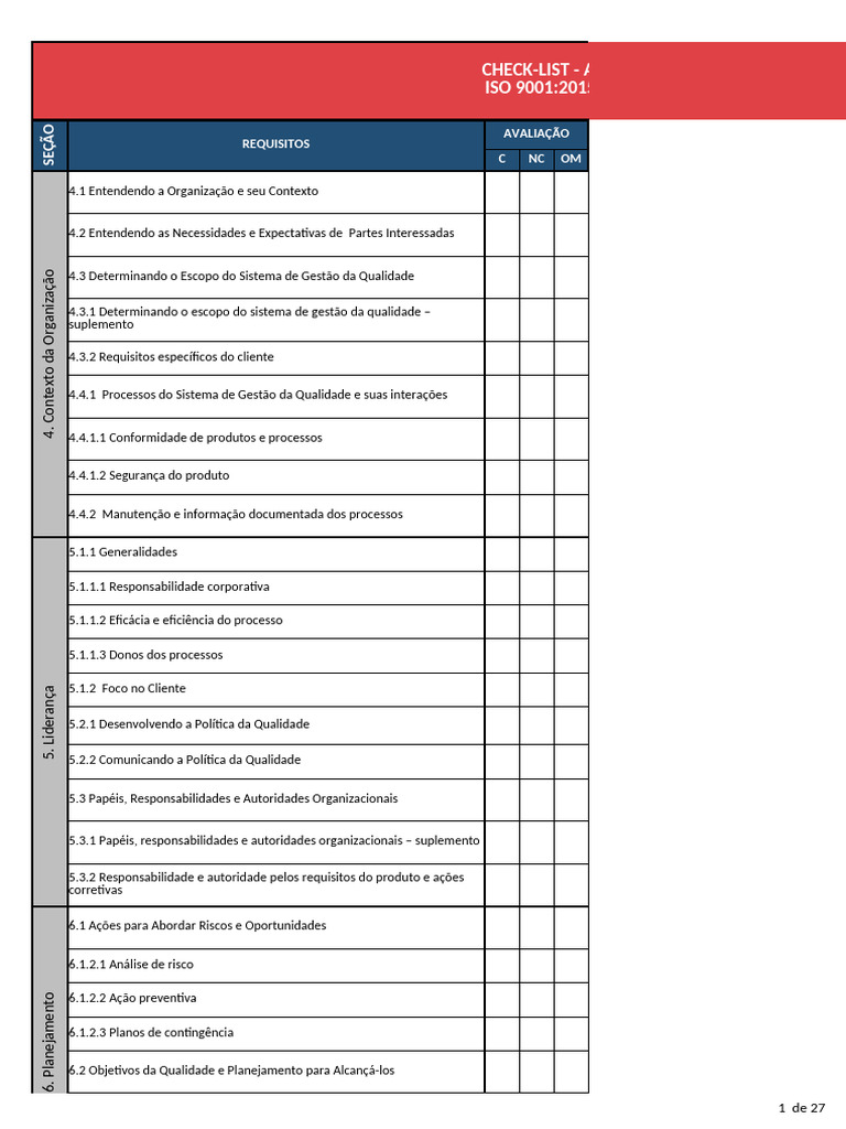 Auditoria Interna ISO 9001 e IATF 16949 | PDF | Qualidade (negócios ...