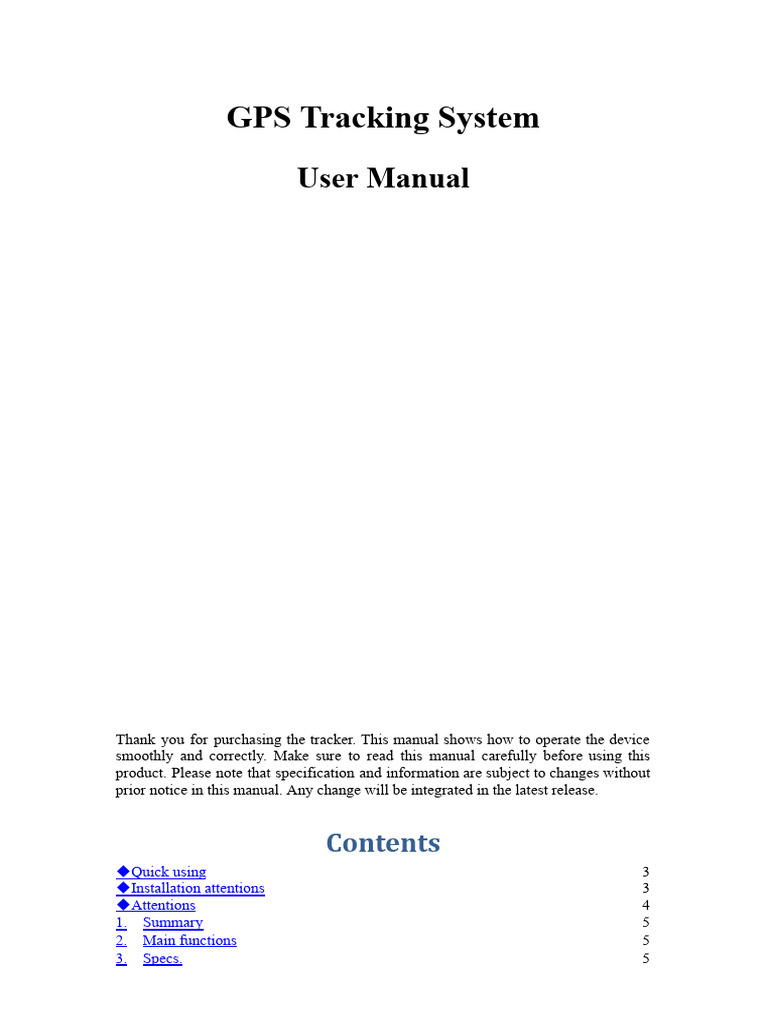 GPS Tracking System User Manual | PDF | General Packet Radio Service ...