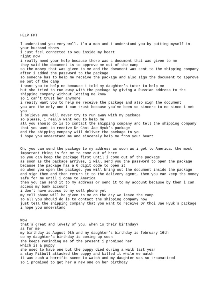 Urgent Help Needed for Package Delivery | PDF