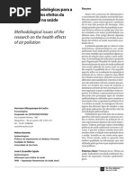 Poluição do ar e Saude - metodologia