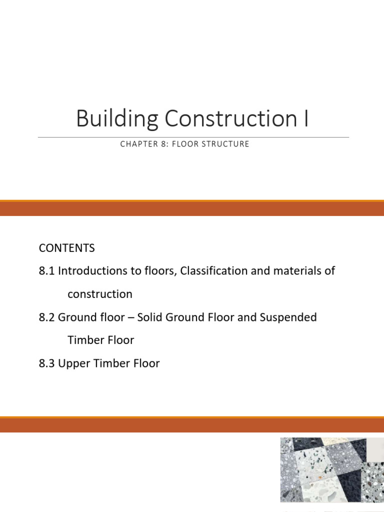 Flooring Types in Building Construction | PDF | Flooring | Concrete