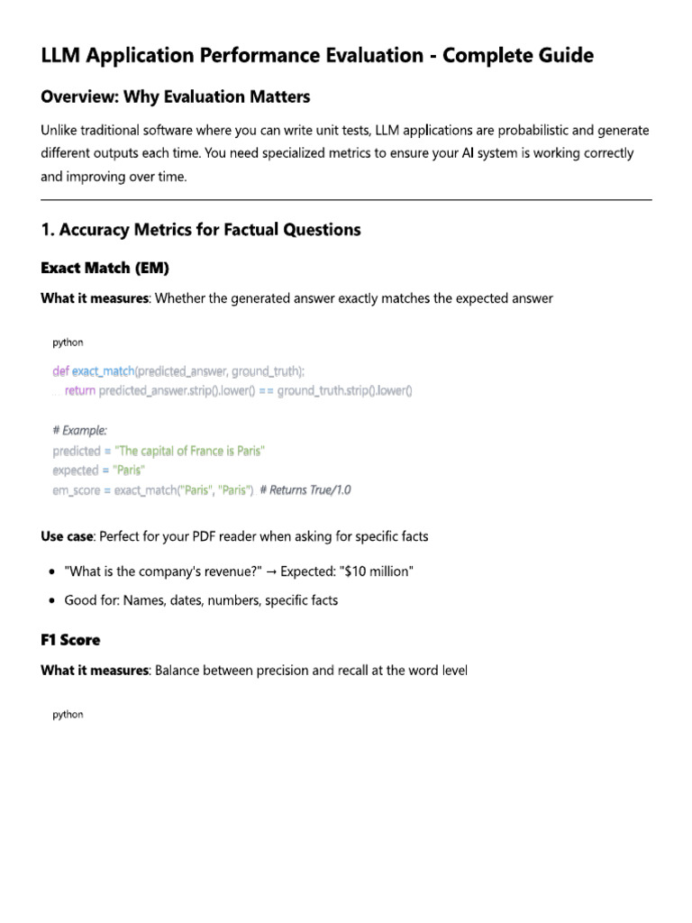LLM Evaluation | PDF
