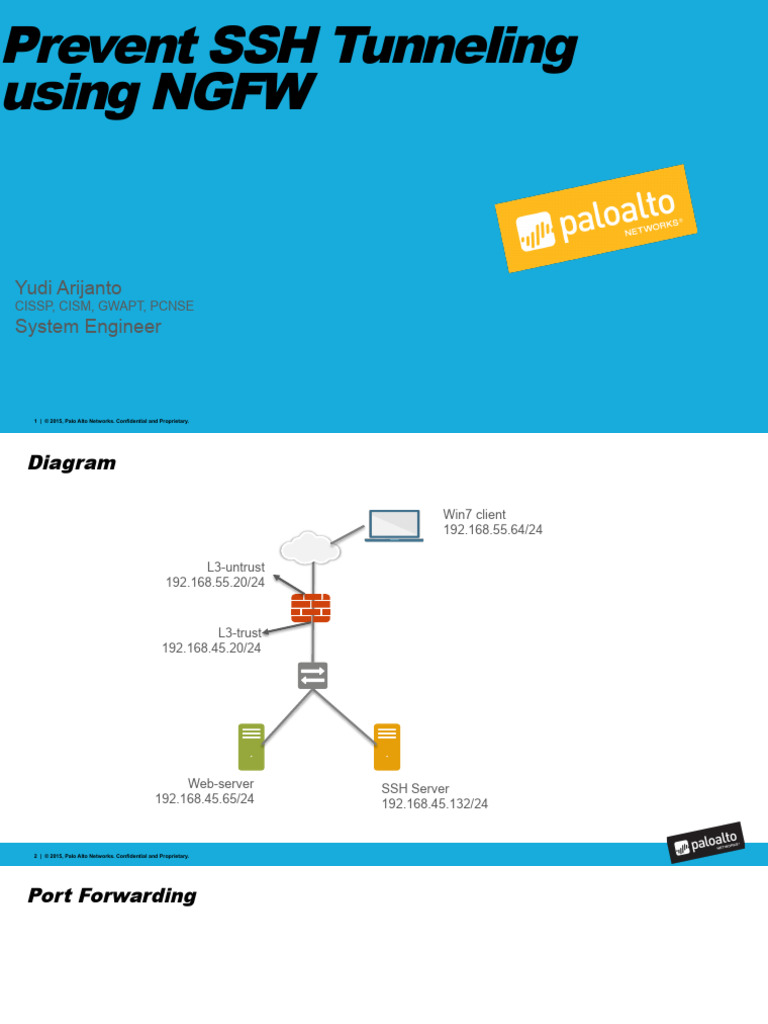 Block SSH Tunneling with NGFW | PDF | Secure Shell | Internet Architecture