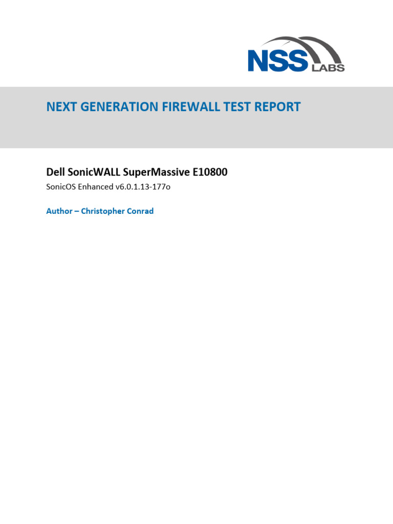 Nss Labs 2015 Next Generation Firewall Test Report | PDF | Exploit ...