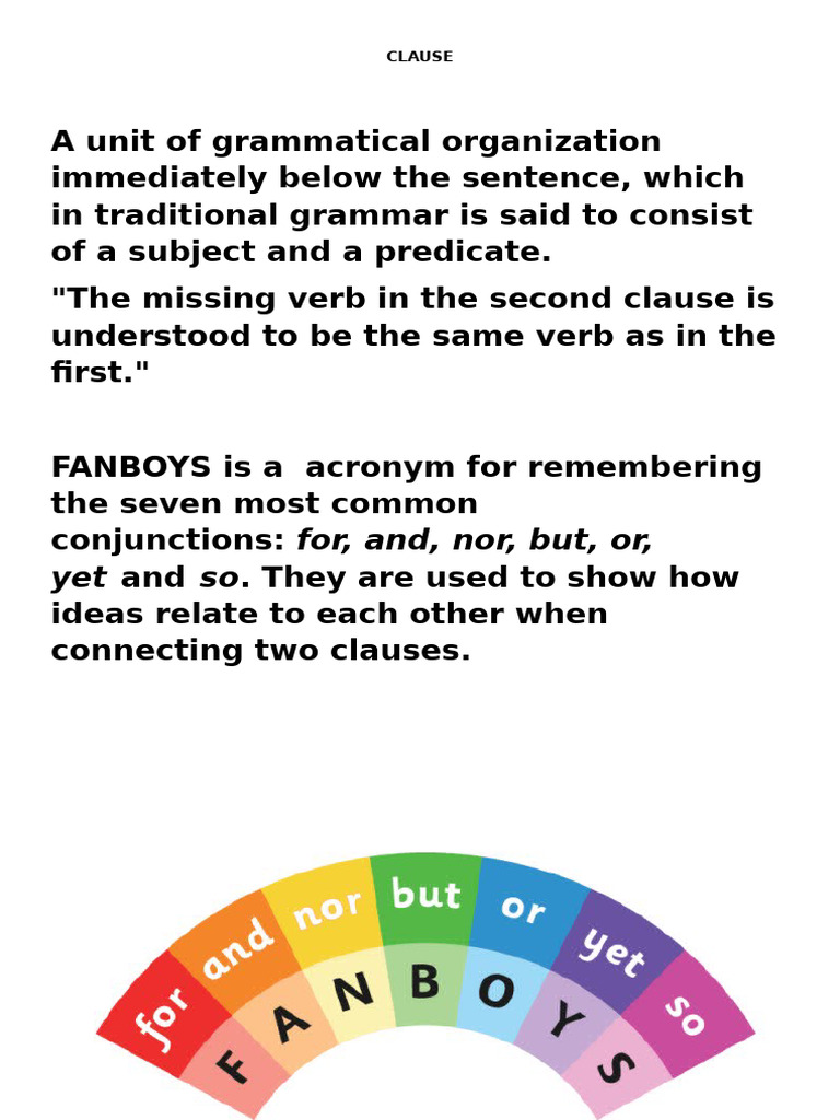 Understanding Clauses and Sentences | PDF | Semantic Units ...