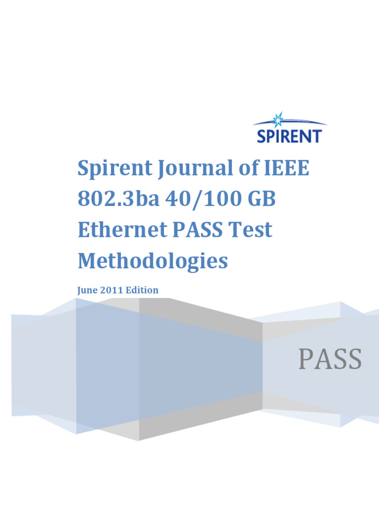 100 GB Ethernet PASS Test Methodologies | PDF | Computer Network | Ethernet
