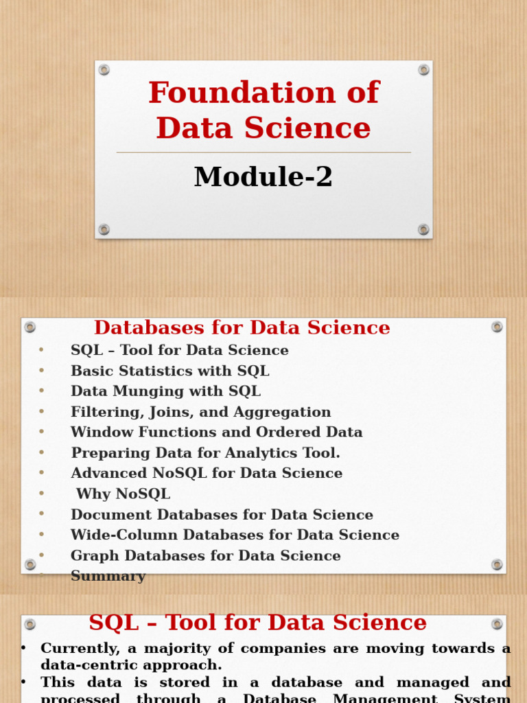 SQL for Data Science Fundamentals | PDF | Databases | Information ...