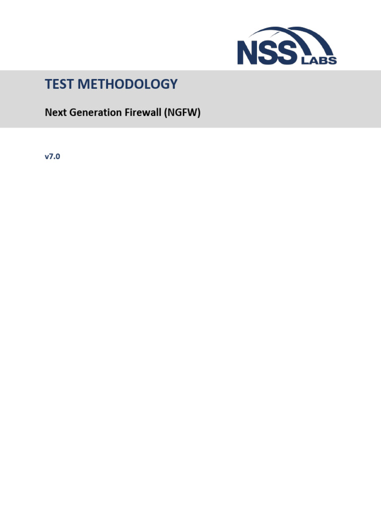 Next Generation Firewall Test Methodology v7.0 | PDF | Transmission ...