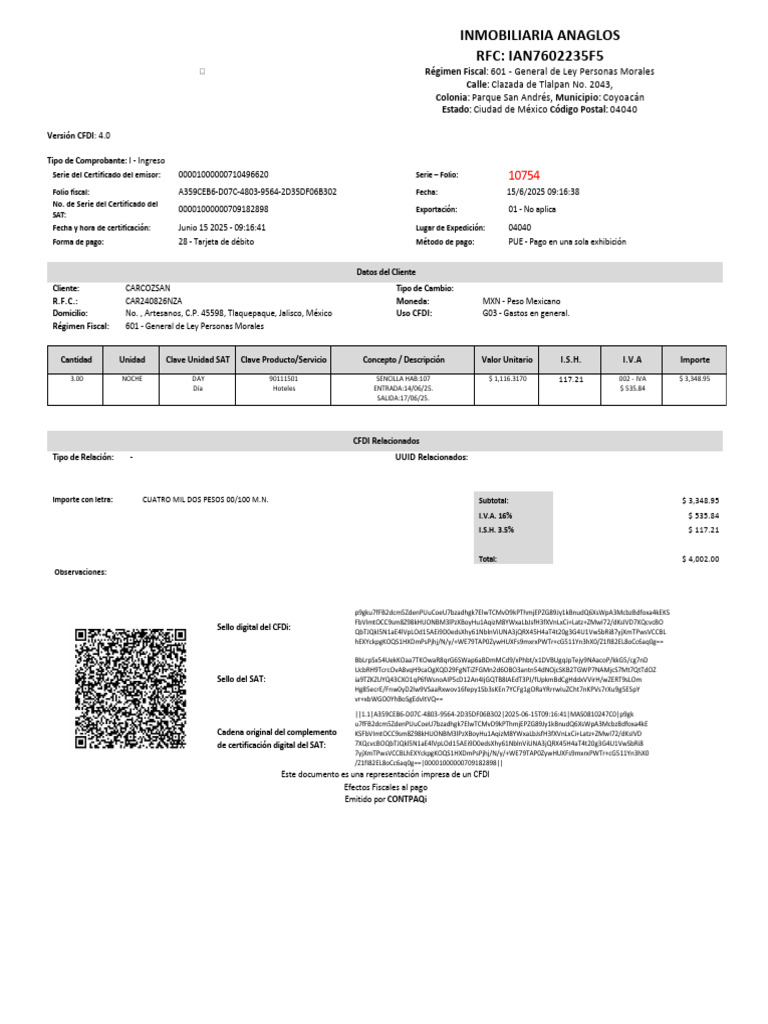 Car 240826 Nza F 0000010754 | PDF | Economias | Pagos