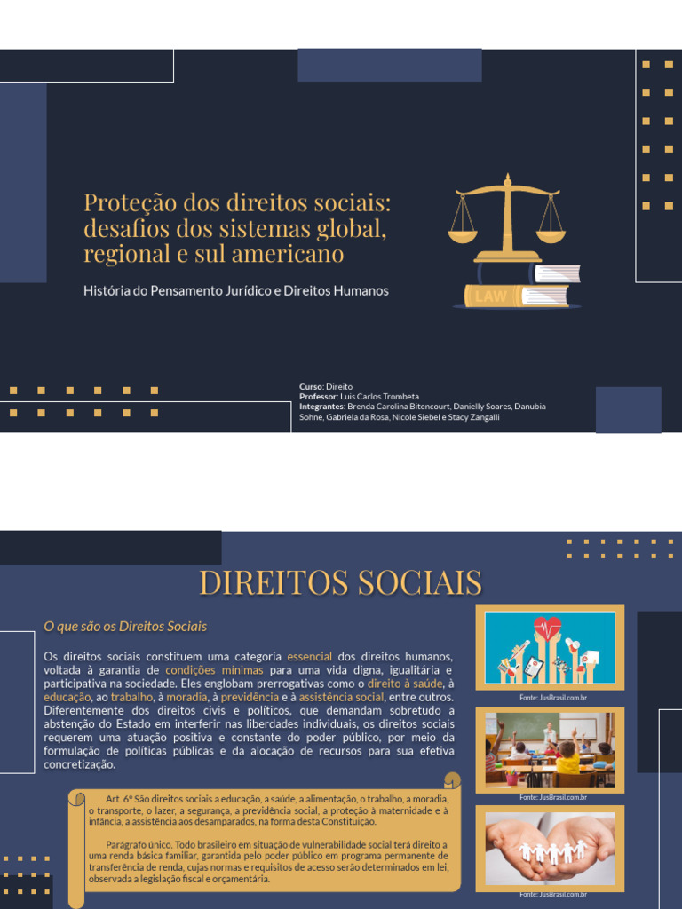 Desafios na Proteção dos Direitos Sociais | PDF | Constituição | Estado