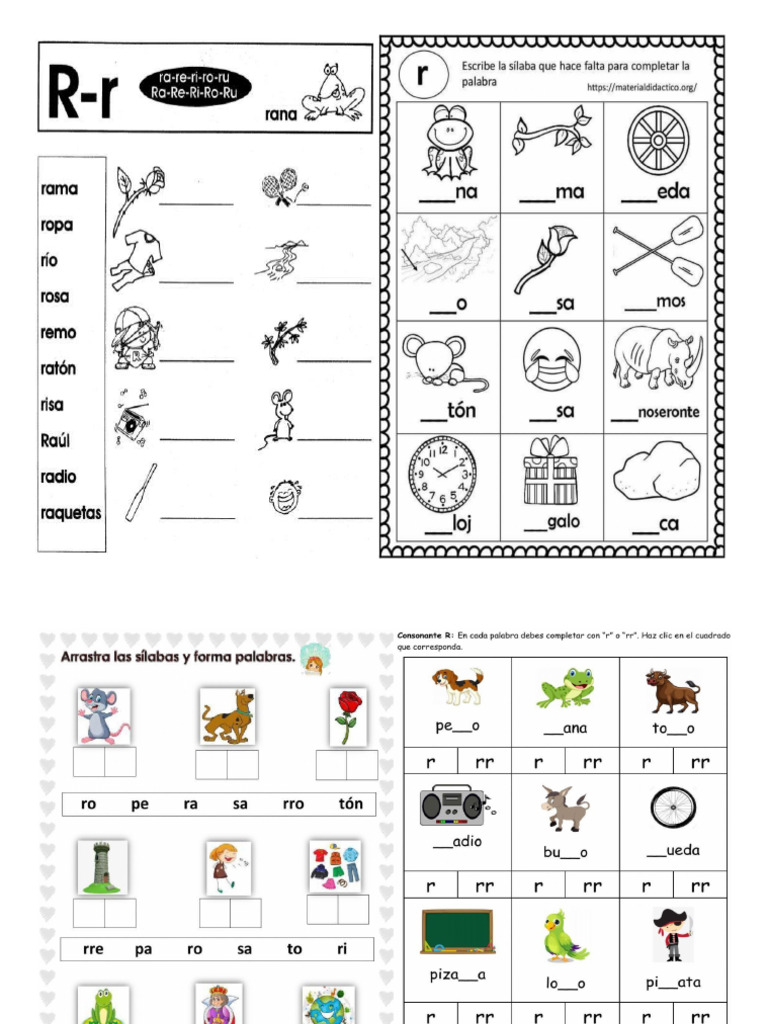 Letra R RR | PDF
