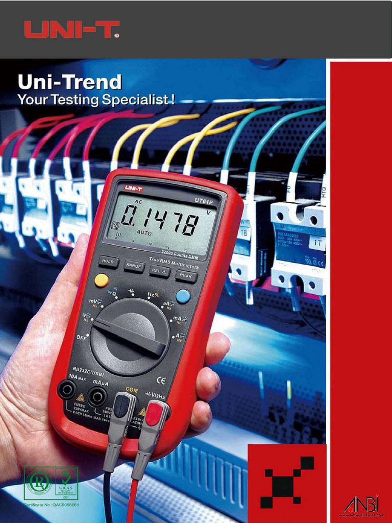 UNI-T Test Instruments Catalog | PDF | Thermography | Infrared