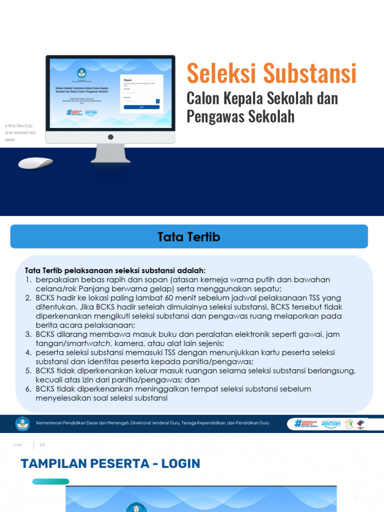 Tata Tertib Seleksi Kepala Sekolah | PDF