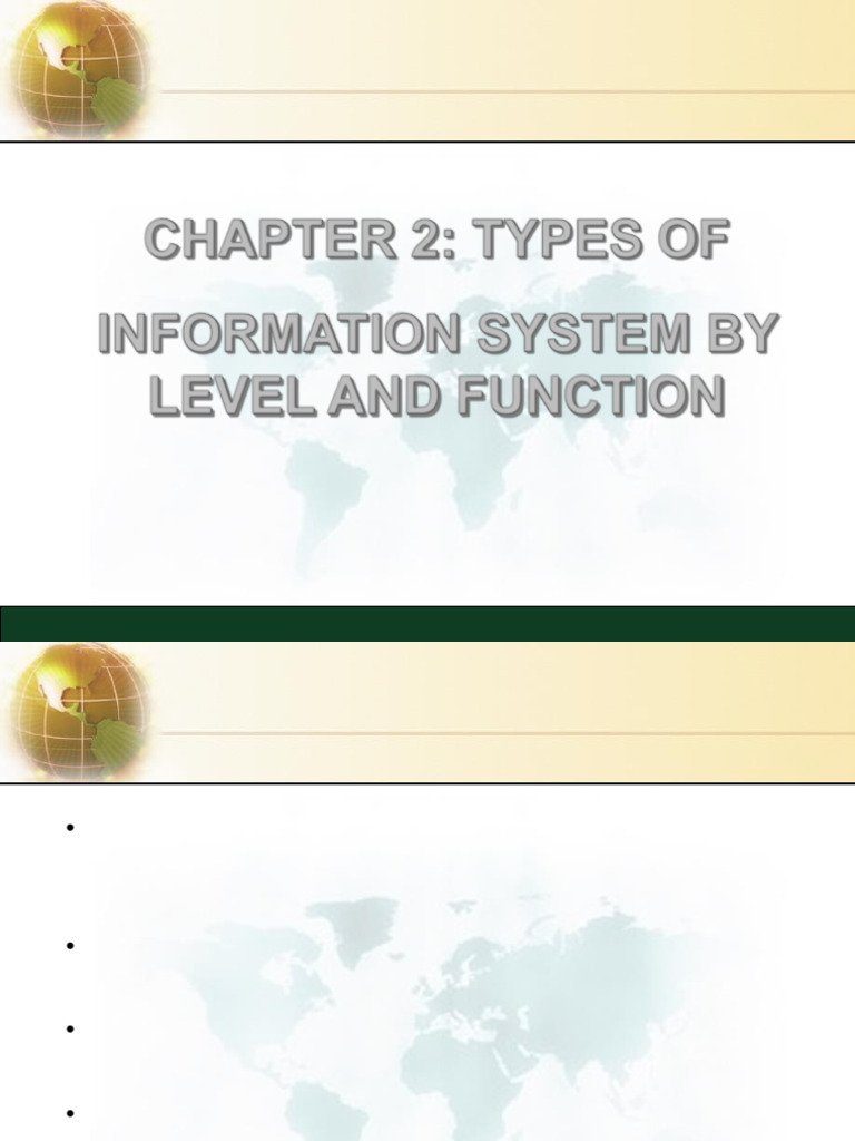 Types of Business Information Systems | PDF | Human Resources ...