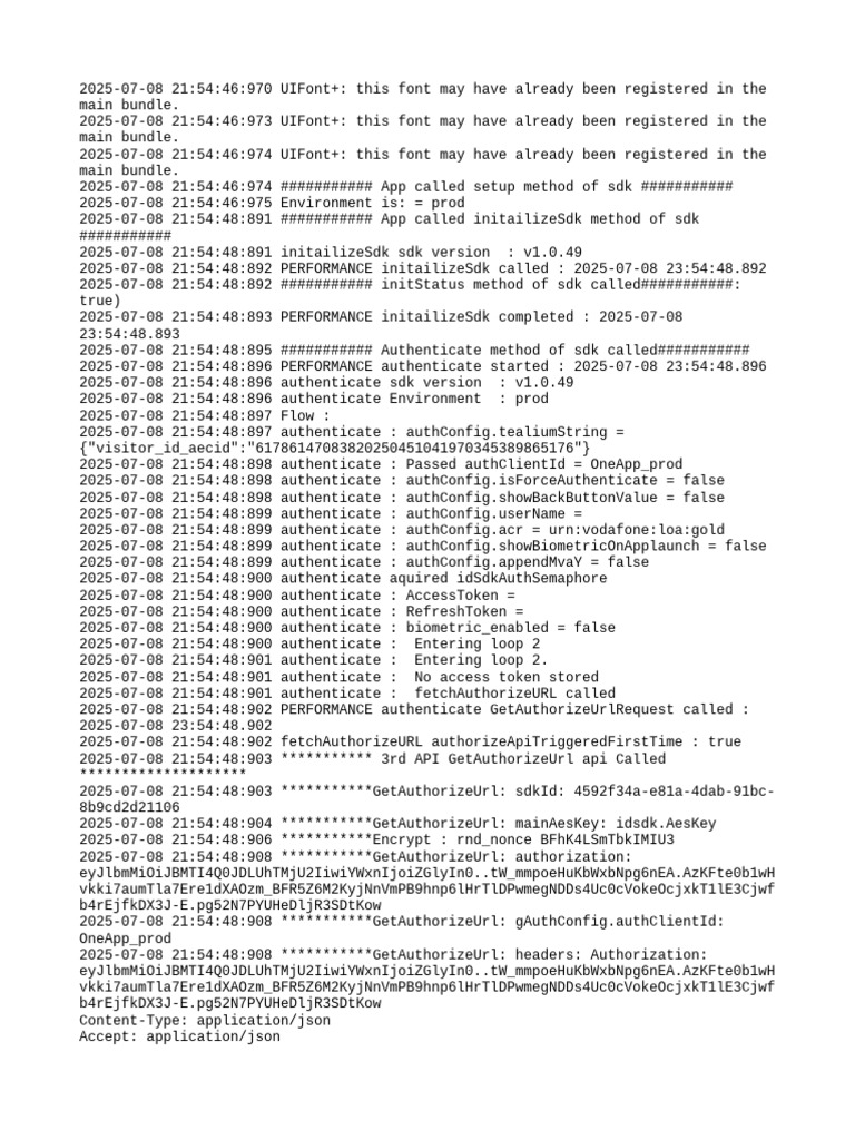 Id SDK Logs | PDF | Computing | Computer Security