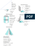 Fórmulario de Geometria Espacial