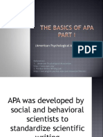 The Basics of Apa