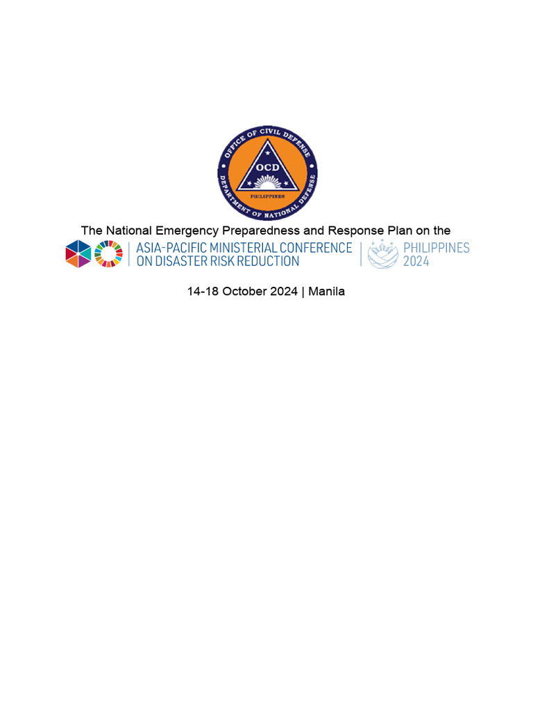APMCDRR 2024 Emergency Response Plan | PDF | Emergency Management ...
