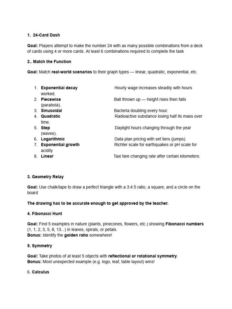 Engaging Math Challenges for Students | PDF