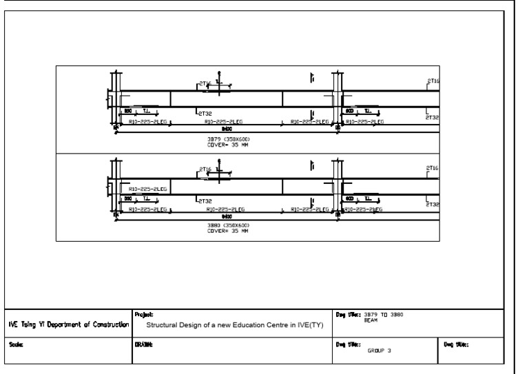 Structural Design of A New Education Centre in IVE (TY) | PDF