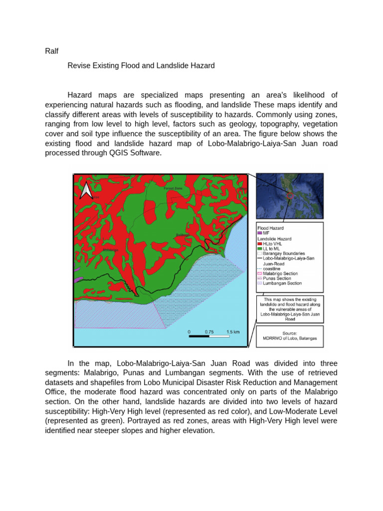 Flood and Landslide Hazard Mapping Lobo | PDF