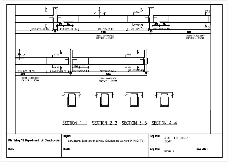 Structural Design of A New Education Centre in IVE (TY) | PDF