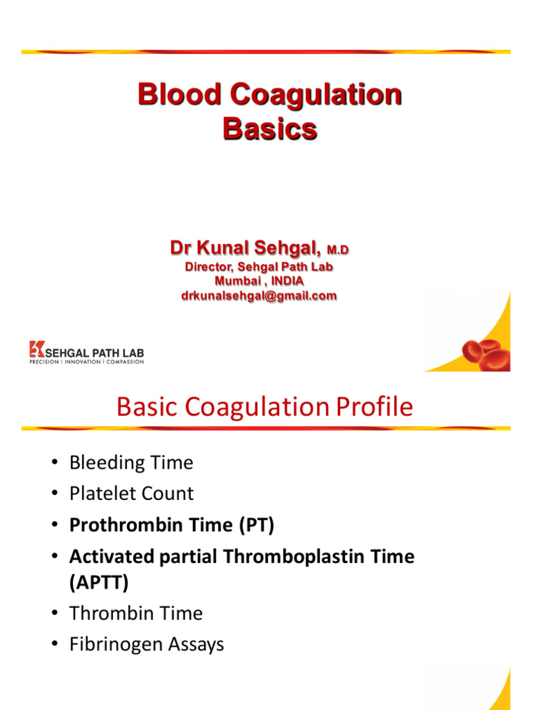 Blood Coagulation Basics and Tests | PDF | Coagulation | Hemostasis